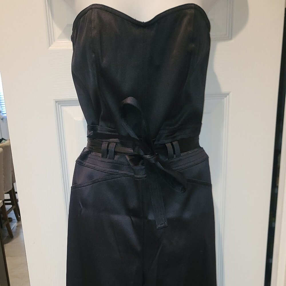 J Brand Black Shiny Jumpsuit